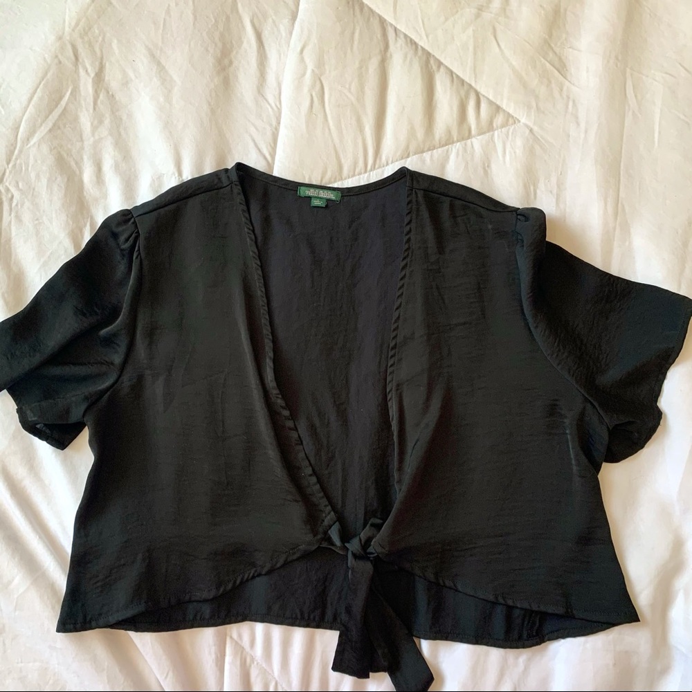 Wild Fable Flowy Tie Crop Top